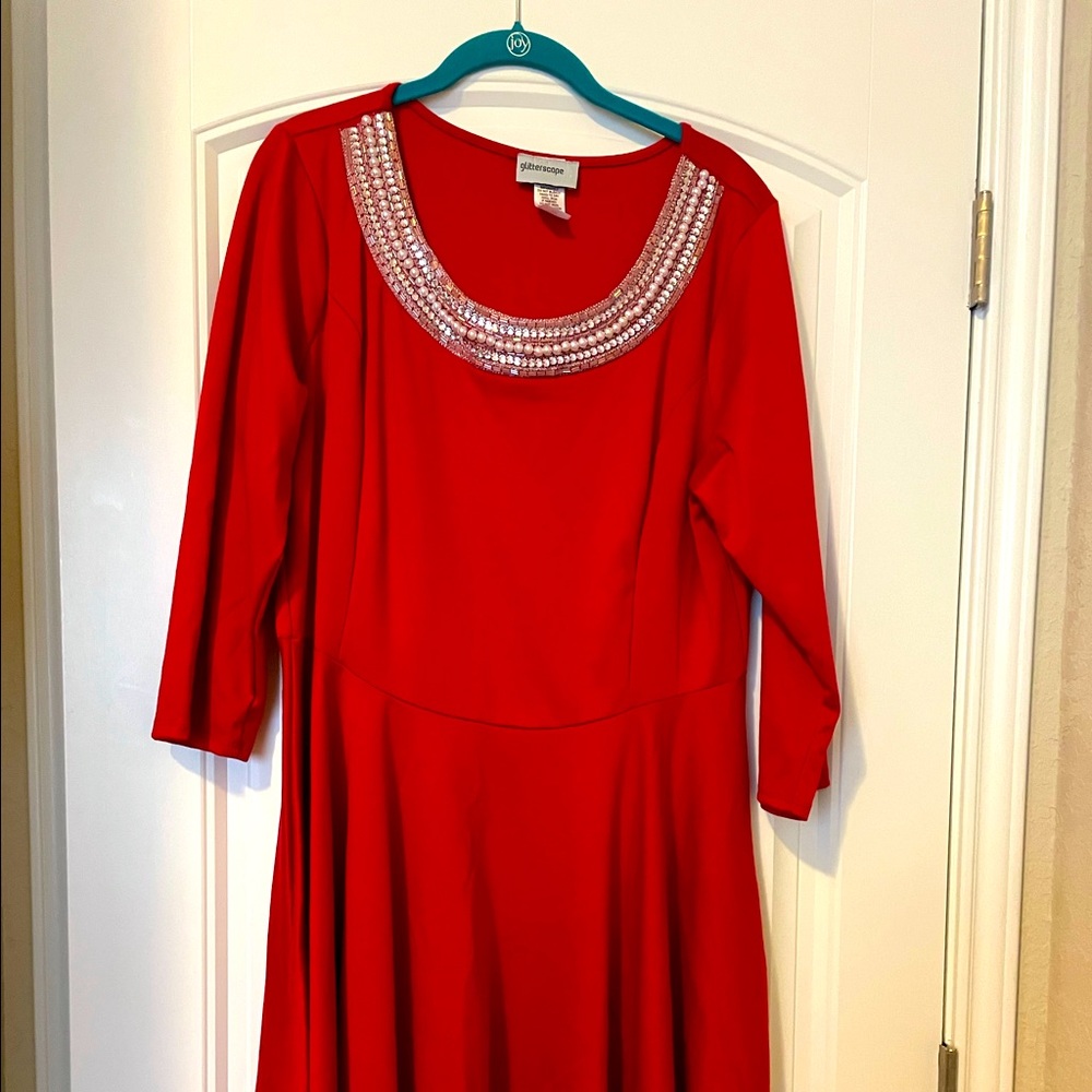 Glitterscape bracelet sleeve embellished dress